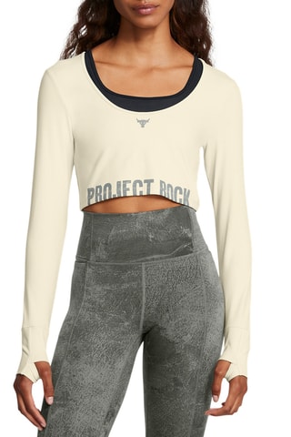 Crop-top - Beige clair