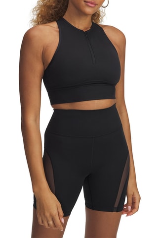 Crop top d’entrainement push-up Meridian - Noir