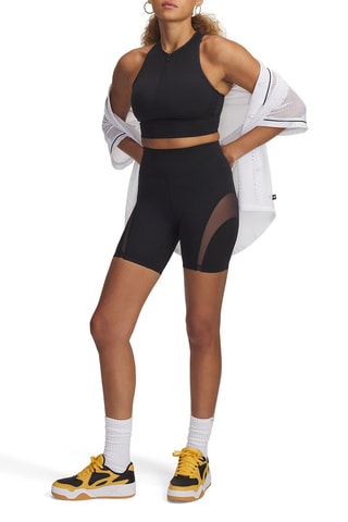 Crop top d’entrainement push-up Meridian - Noir