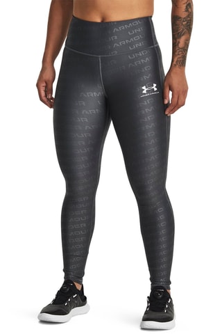 Legging d’entraînement taille haute Armour Emboss - Gris foncé