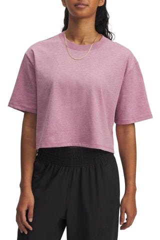 T-shirt cropped d’entraînement Rival Knit - Rose