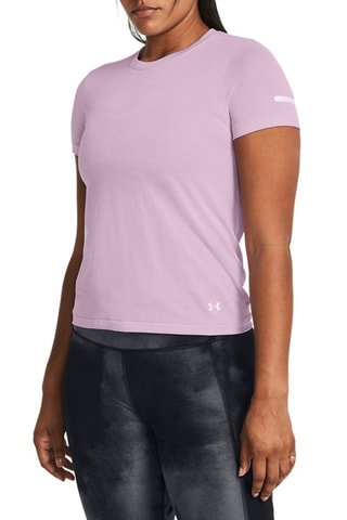 T-shirt de running Seamless Stride SS - Mauve - Under Armour