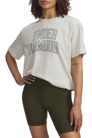 T-shirt oversize Rival Knit - Blanc