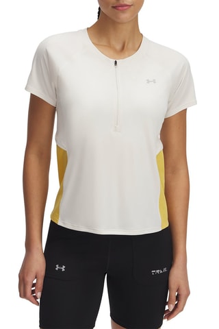 Maillot de running UA Trail Run - Blanc
