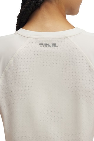 Maillot de running UA Trail Run - Blanc