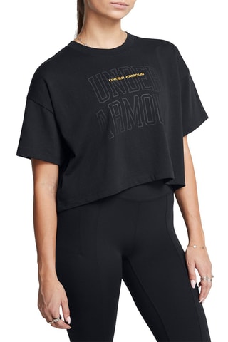 T-shirt cropped Energy Graphics - Noir