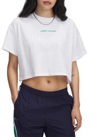T-shirt cropped d’entraînement Energy Graphics - Blanc