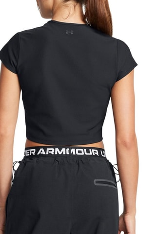 T-shirt cropped d’entraînement Meridian - Noir