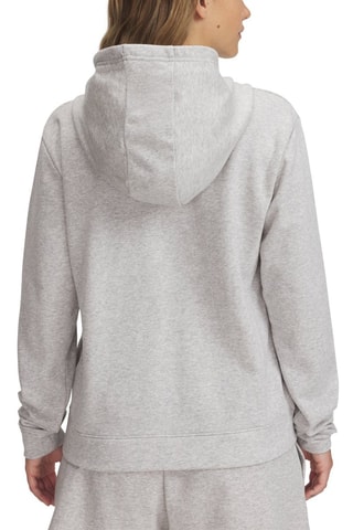 Sweat à capuche Rival Terry - Gris chiné et blanc