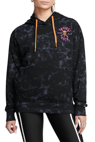 Sweat à capuche tie and dye - Noir