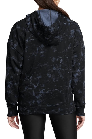 Sweat à capuche tie and dye - Noir