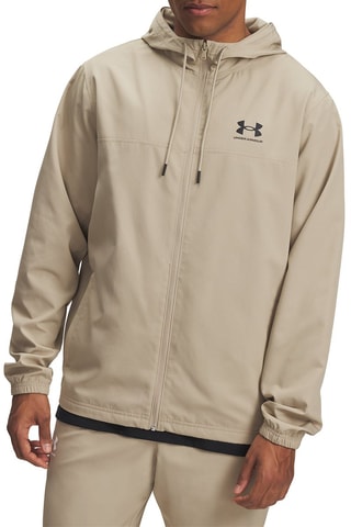 Sweat à capuche Rival Woven - Marron clair