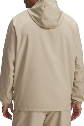 Sweat à capuche Rival Woven - Marron clair