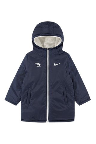 Giacca double face con cappuccio - Navy