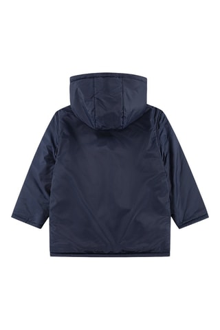 Giacca double face con cappuccio - Navy