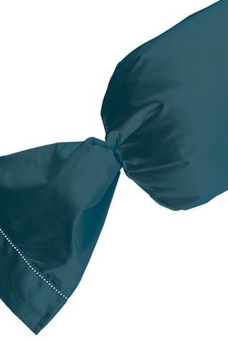 Taie de traversin en satin de coton 120 fils/cm² - Bleu