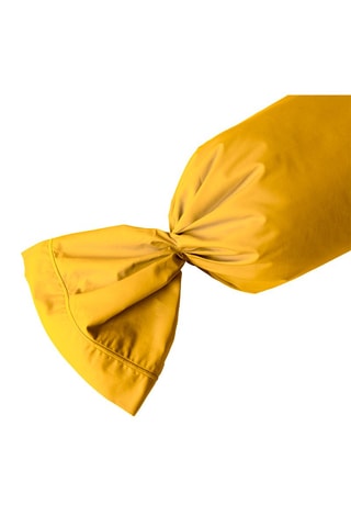 Taie de traversin en percale de coton 80 fils/cm² - Jaune