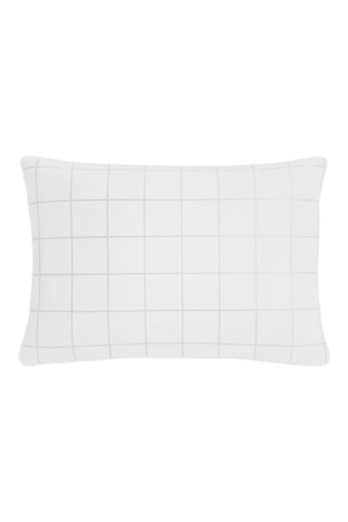 Taie d'oreiller en satin de coton Caroline - Blanc- 50 x 70 cm