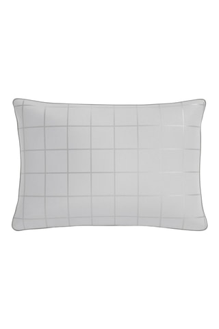 Taie d'oreiller en satin de coton Caroline Perle- Gris clair- 50 x 70 cm