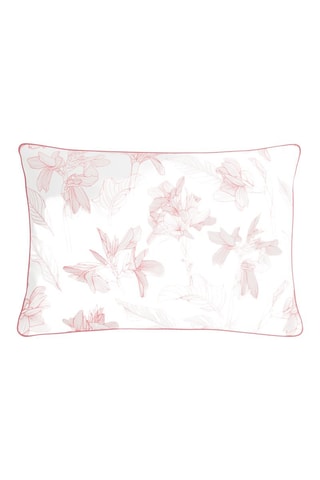 Taie d'oreiller en satin de coton Kiara- Blanc- 50 x 70 cm