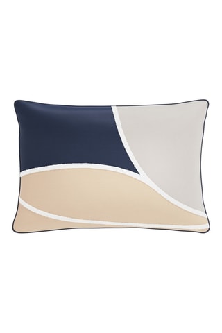 Taie d'oreiller en satin de coton Meryl- Blanc- 50 x 70 cm