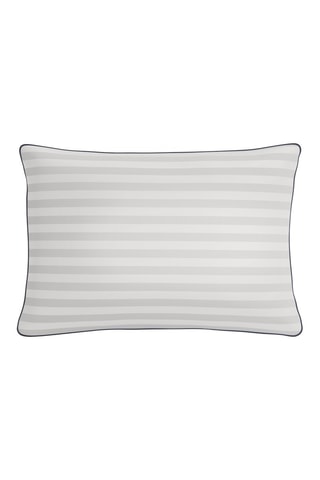Taie d'oreiller en satin de coton Meryl- Blanc- 50 x 70 cm