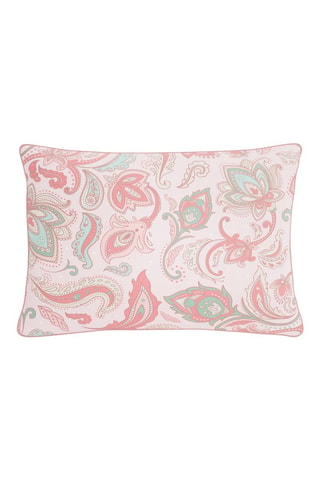 Taie d'oreiller en satin de coton Neela- Rose- 50 x 70 cm