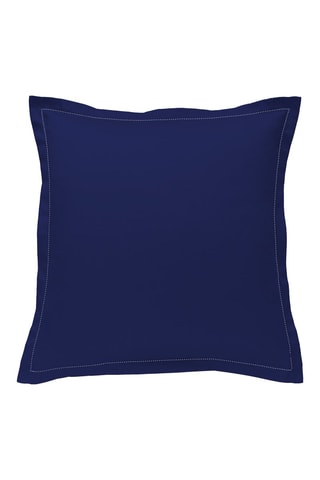 Taie d'oreiller en satin de coton 120 fils/cm² - Bleu