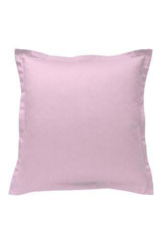 Taie d'oreiller en satin de coton 120 fils/cm² - Rose