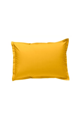 Taie d'oreiller en percale de coton 80 fils/cm² - Orange