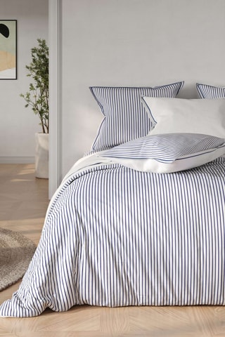 Parure de couette en coton Alban - Blanc