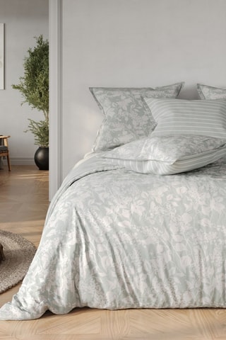 Parure de couette en coton Heloise - Gris