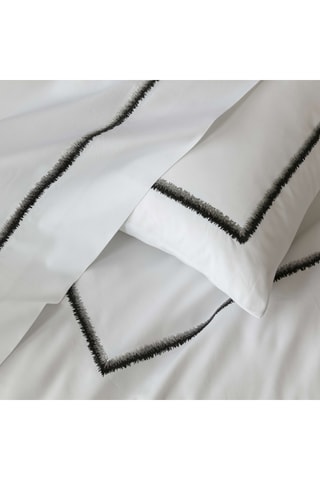 Parure de couette en coton Tracy - Blanc