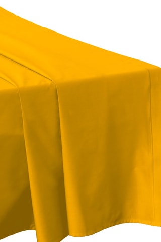 Drap plat en percale de coton 80 fils/cm² - Orange 