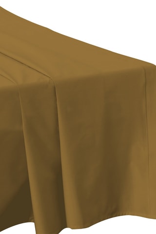 Drap plat en percale de coton 80 fils/cm² - Mocha