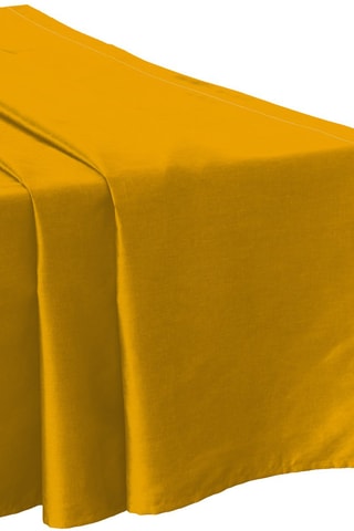Drap plat en satin de coton 120 fils/cm² - Jaune