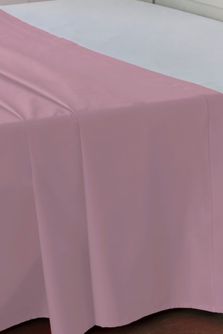 Drap plat en percale de coton 80 fils/cm² - Violet 