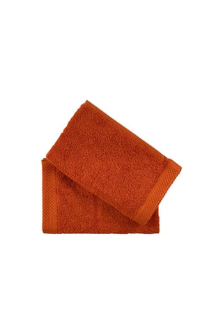 2 serviettes invité - Rouge - 30 x 50 cm