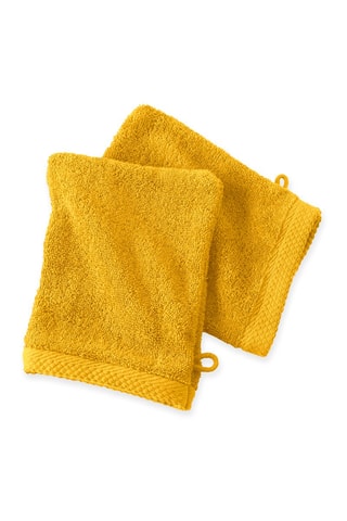 2 gants de toilette  Safran