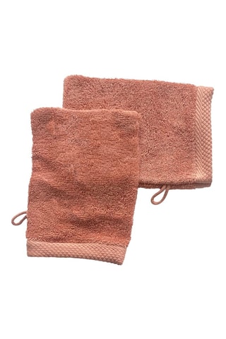 2 gants de toilette - Blush