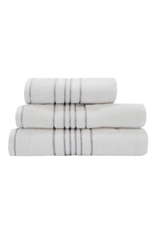 Drap de douche en coton - Blanc - 70 x 140 cm