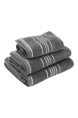 Drap de bain en coton - Anthracite - 100 x 150 cm