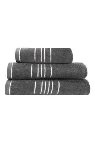 Drap de bain en coton - Anthracite - 100 x 150 cm