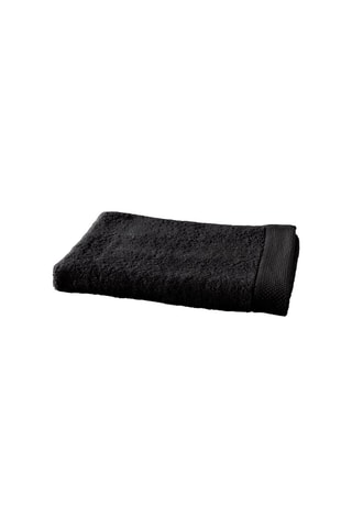 Serviette de toilette - Noir - 50 x 100 cm
