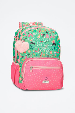 Sac à dos Garden Party - Rose et vert