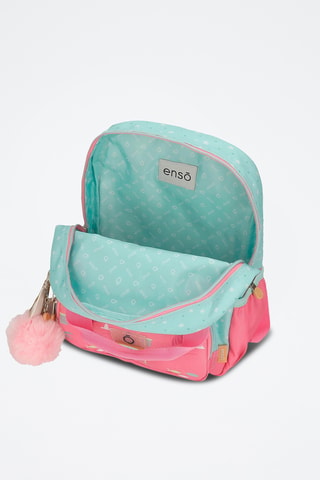 Sac à dos - Vert et rose