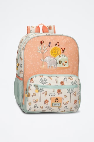 Sac à dos - Blanc, bleu et rose