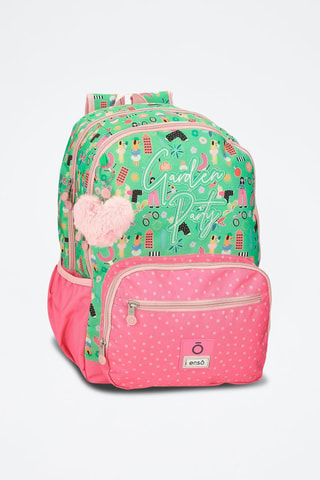 Sac à dos - Vert et rose