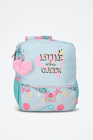 Sac à dos - Blanc, bleu, jaune et rose