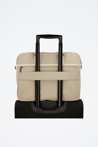 Porte-ordinateur Jana - Beige et argenté